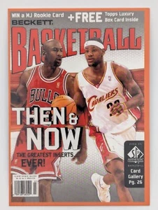 2019 Beckett Covers Michael Jordan and Lebron James - Dave & Adams Then and Now - Picture 1 of 2