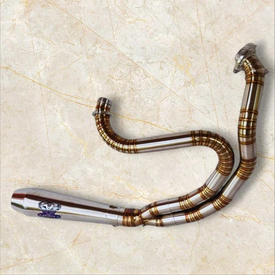 Escape hecho a mano 2 en 1 para Harley Davidson Dyna Low Rider (FXDL) 1991-2017  Foto 1 de 4