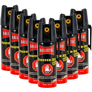 Ballistol PFEFFER-KO FOG Tierabwehr Spray CS Sprühnebel Pfefferspray 8x50 ml - Bild 1 von 1