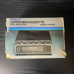 Reproductor de casete Kraco Super Mini KS-960E parada automática audio vintage - Imagen 1 de 3