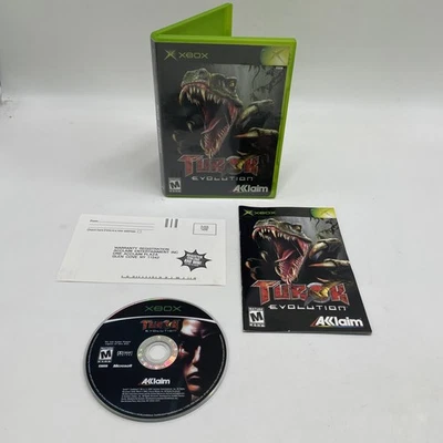 Turok: Evolution (Original Xbox, 2002) w/ Manual & Insert - Image 1 of 4