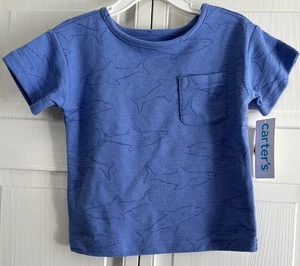 Carter's 24M Blue Shark Kurzarmhemd - Bild 1 von 4