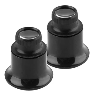 2 pezzi lente di ingrandimento riparazione gioiellieri lente di ingrandimento 20x lente di ingrandimento portatile - Foto 1 di 12