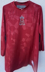 Nike Los Angeles Angels Hyper Cool 3/4 Ärmel Kompressionsshirt Large Neu mit Etikett $ 80 - Bild 1 von 9
