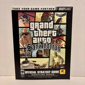 GTA San Andreas Official Strategy Guide WITH FOLD-OUT MAP by BradyGames for PS2 - Picture 1 of 2