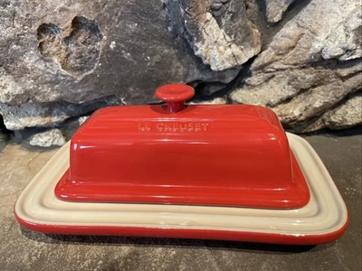 Le Creuset Butter Dish | Red Stoneware | Covered Stick Butter Keeper * - Image 1 of 4