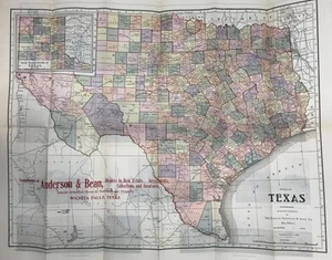 MAP OF TEXAS WITH SOME FACTS ABOUT HER ADVANTAGES AND MERITS cover title / 1902 - Picture 1 of 3