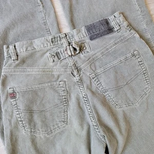 Vtg Union Bay Pants Men's 29x31 Gray Corduroy Buckle Back Baggy Skater Y2K - Picture 1 of 18