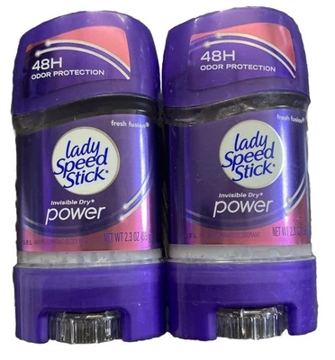 Lady Speed Stick Antiperspirant & Deodorant Gel 48H FRESH FUSION 2.3oz Lot Of 2 - Image 1 of 4