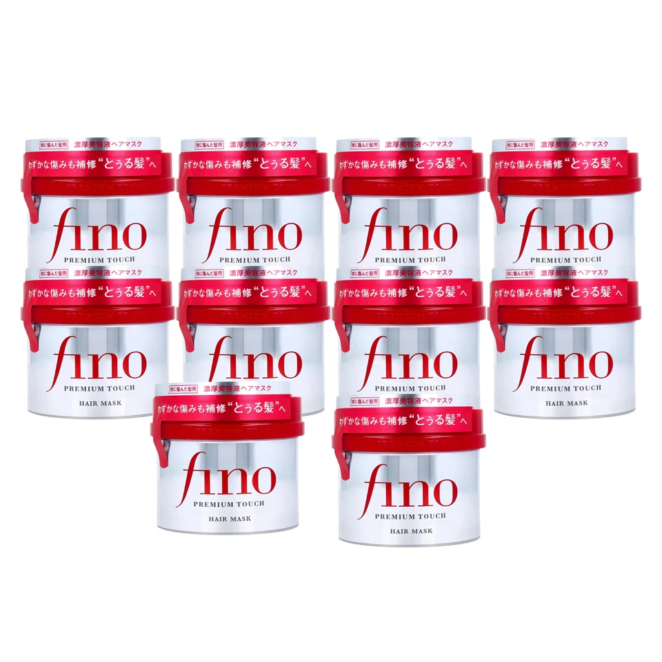 Shiseido FINO Premium Touch Penetrating Hair Essence Mask 230g Set of 10 NEW - Image 1 of 1