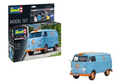 KIT MODELLINO FURGONE REVELL MODEL SET VW T1 PANEL VAN GULF SCALA 1:24 - Immagine 1 di 4