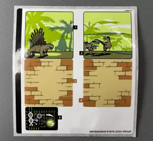 Set fogli adesivi LEGO 75930 Jurassic World Indoraptor Rampage Lockwood Estate - Foto 1 di 5