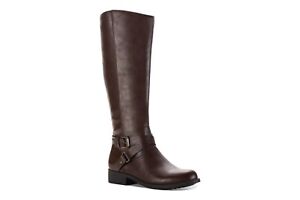 STYLE & CO Marliee Riding Wide Calf Boots Cognac for Women US8 