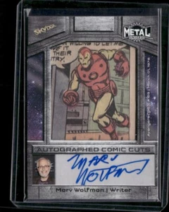 Iron Man Autografiado Corte Cómic/10 CCA-MW2 2024 Cubierta Superior Marvel Metal Avengers - Imagen 1 de 3