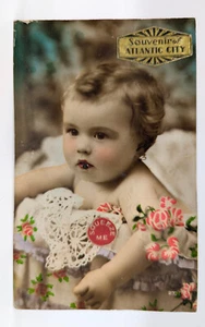 SQUEAKER Souvenir Baby POSTCARD from Atlantic City, NJ 1935? - Picture 1 of 4