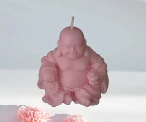 Laughing Buddha Moulded Candle - Picture 1 of 1