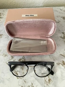 New Authentic Miu Miu Eyewear Women's Demo Lens MU54QV-1AB1O1-50 - Picture 1 of 7