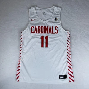 Louisville Cardinals Jersey Mens Large White Sleeveless Nike NCAA Football Sport - Picture 1 of 5