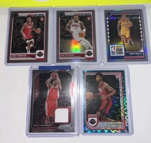 2023-24 NBA Hoops Premium Stock Cam Whitmore Silver| 2020-21 Prizm McGrady Patch - Picture 1 of 19