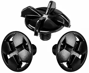 Fly Racing Rayce Helmet Replacement Visor Screws 3pk Black - Picture 1 of 1