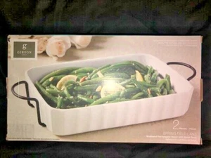 Gibson Scalloped Rectangular Baker w/Metal Rack Spring Field Lake *NEW*SEALED* - Bild 1 von 4