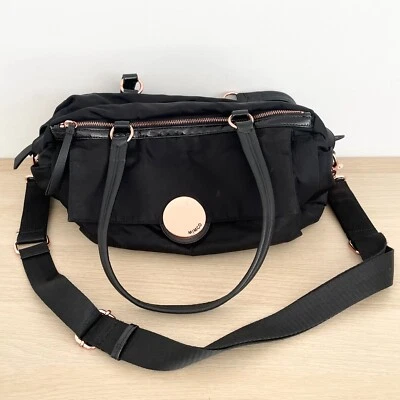 Mimco Waver Baby Diaper Bag Crossbody Handbag w Detachable Shoulder Strap Black - image 1 of 4