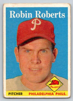 1958 Topps #90 Robin Roberts Low Grade (ref 215509) - Image 1 of 2