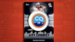 2023 Topps Series 1 #CC-BR Brendan Rodgers City Connect Commemorative Patch Set - Picture 1 of 2