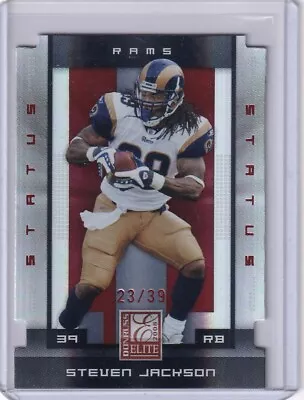 STEVEN JACKSON 2008 Donruss Elite Status #91 23/39 Rams - Image 1 of 2