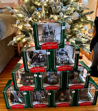 Lot of 10 Santa’s Best Christmas in New England 1994 Village Vintage in Boxes