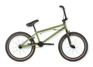  HARO BMX DOWNTOWN DLX STREET BICYCLE MATTE ARMY GREEN - Picture 1 of 1