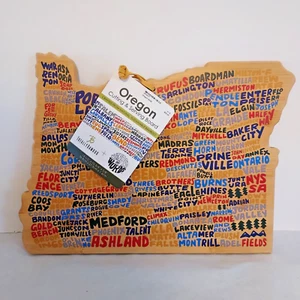 Totally Bamboo Wander on Words Oregon Schneiden Servieren Wurstwaren Brett Neu mit Etikett NEU - Bild 1 von 2