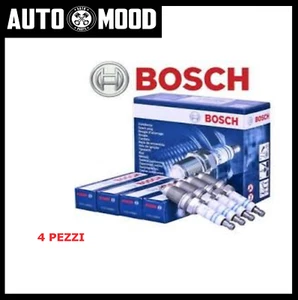 Candele Fiat Punto 1.2 8V 188 Panda Seicento 1.1 Natural Power Bosch 0242235666 - Foto 1 di 1