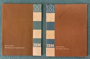 Vintage IBM Manuals: #519 Alphabetic Interpreter & 557 Doc. Originating Machine - Afbeelding 1 van 21