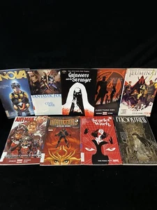 9 Marvel Graphic Novel Comic Book Lot Scarlet With Fantastic 4 Monstress Antman - Picture 1 of 5
