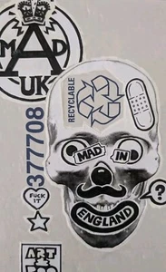 Corrosive Eight Mad In England Signed Paper Collage Circa 2020 On Cardboard. - Picture 1 of 3