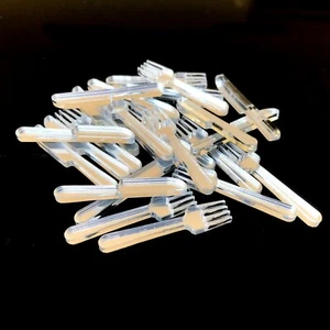 Knives & Forks Crafting Mirrors Pks 10, Many Colours/Sizes, Engraving/Hoops - Picture 1 of 3
