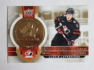 ALEXIS LAFRENIERE Championship Medals 21-22 Upper Deck Tim Hortons Canada M-8 - Picture 1 of 2