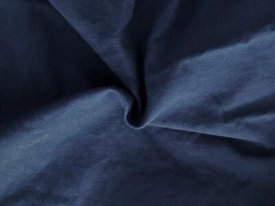 Vintage Medium Blue Cotton Gabardine Sewing Fabric Scrap 27"x56" Pants Twill - Image 1 of 3