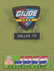 PIN DE ESMALTE GI Joe Convention 2008 JoeCon Dallas TX Cobra HeadHunters JTC - Imagen 1 de 2