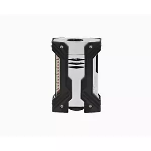 S.T. DUPONT ACCENDINO DEFI XXTREME BRUSHED CHROME 021602 DOPPIA FIAMMA LASER - Foto 1 di 3