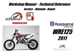 Manuale officina riparazione assistenza Husqvarna WRE125 WRE 125 - Foto 1 di 11
