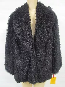 RUBY RD. BLACK CURLY DESIGN 3/4 SLEEVE JACKET SIZE 24W - NWT - Picture 1 of 6