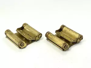 Pair 2 Vintage National Mfg Heavy Duty Double Action Spring Door Gate Hinge - Picture 1 of 11