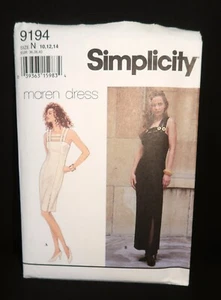 Simplicity 9194 Misses Dress Vintage by Maren Dress 1994 Pattern Sz 10-14 Uncut - Picture 1 of 2