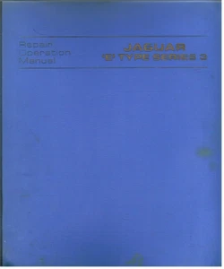 JAGUAR E-TYPE SERIES 3 V12 2+2 FHC & CONVERTIBLE 1971-75 FACTORY WORKSHOP MANUAL - Picture 1 of 1