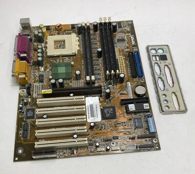 Asus A7A266 Socket 462 / Socket A AMD SDRAM/DDR1 Motherboard with Back Plate - Image 1 of 4