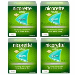 Nicorette Original 2Mg Goma 210's Pack 0f 4 Caduca 2027 - Foto 1 di 1
