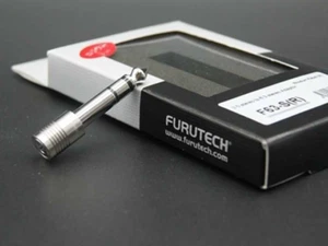 1x Furutech F63-S(R) Rhodium Adapter 6.3mm male to 3.5mm female stereo connector - Picture 1 of 1