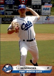 2005 Fort Worth Cats Choice 8 T.J. Hendricks Jacksonville Arkansas Baseball Card